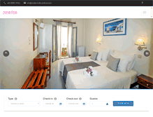 Tablet Screenshot of nostos-hotel-santorini.com